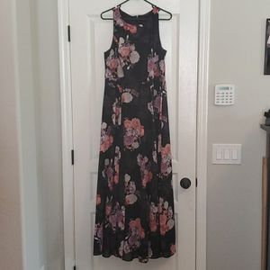 Black floral torrid maxi dress